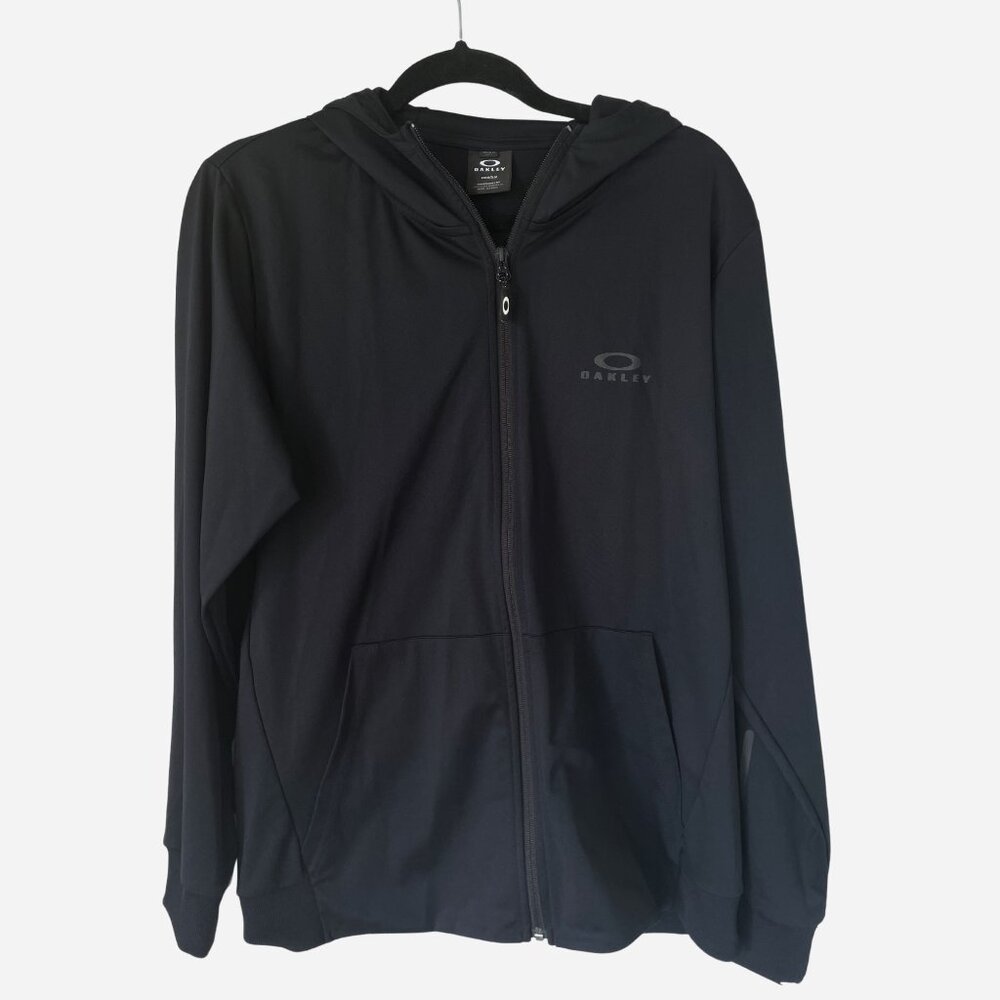 Oakley Hydrolix Zip Women's Hoodie Black Size M Performance Fit